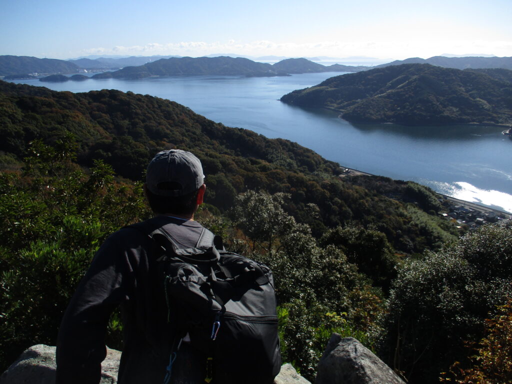 獅子岩から見る笠戸島