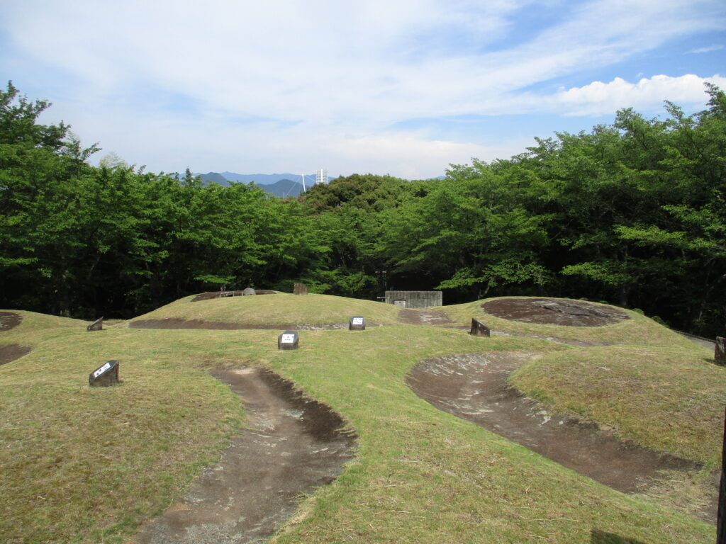 朝田墳墓群頂上からの景色