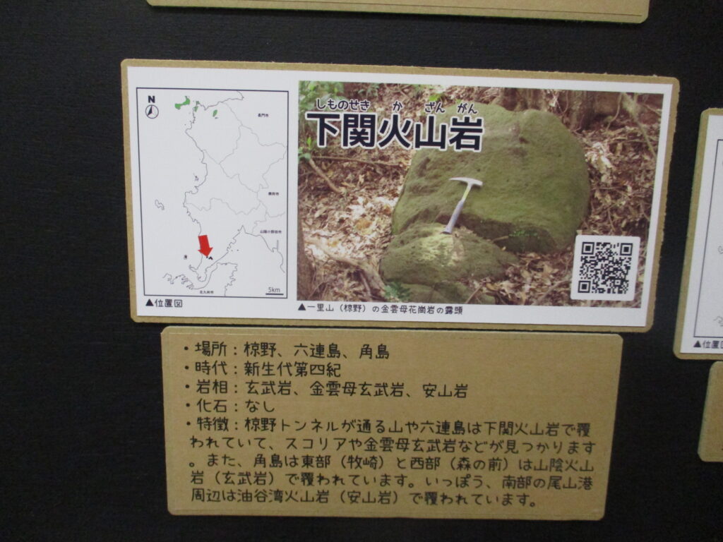 新生代第四紀 下関火山岩