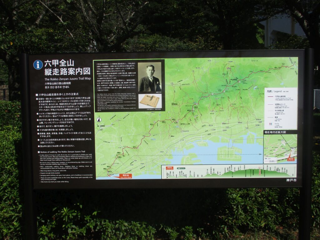 六甲全山縦走路案内図