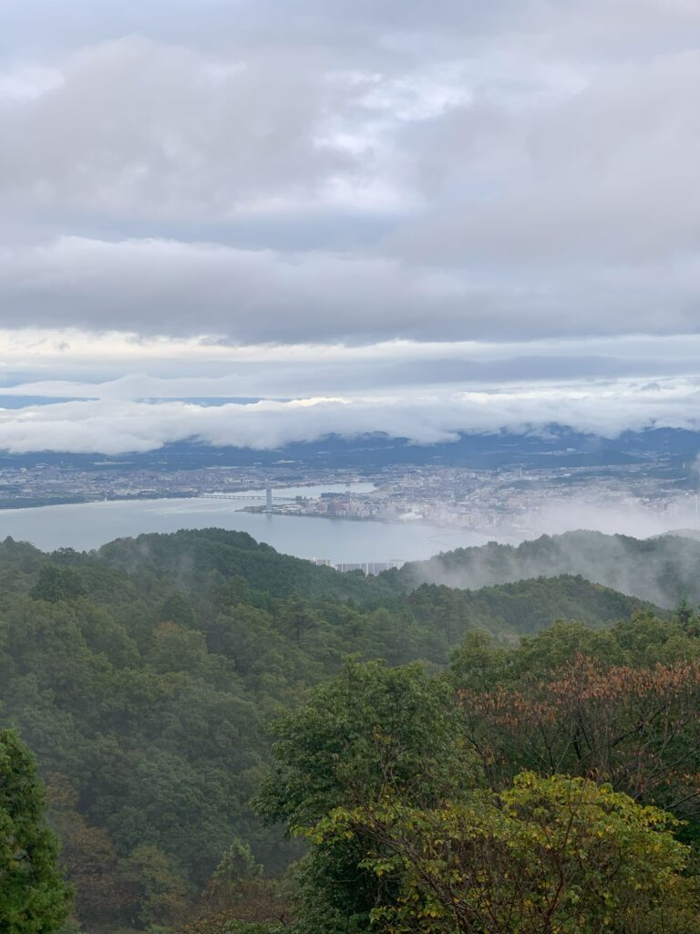 比叡山から見る琵琶