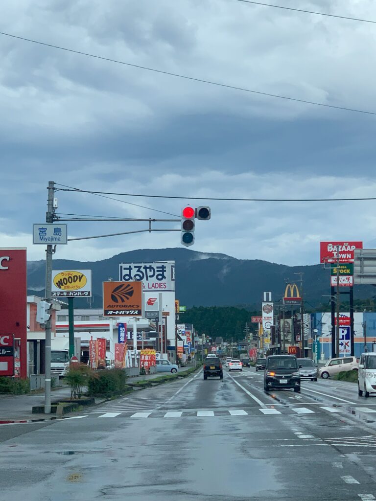 豊岡市の信号は縦方向