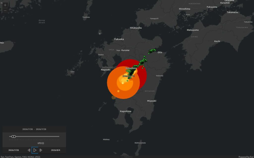 2026年熊本地震のシミュレーション